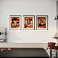 OBEY 3-FACE COLLAGE Signed Offset Lithograph Set