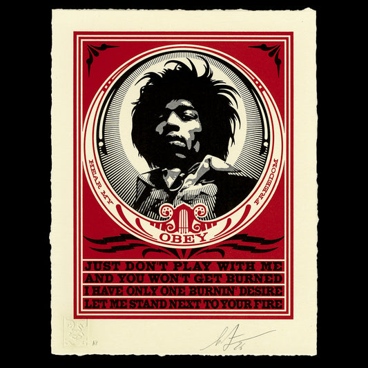 Hendrix Fire Letterpress