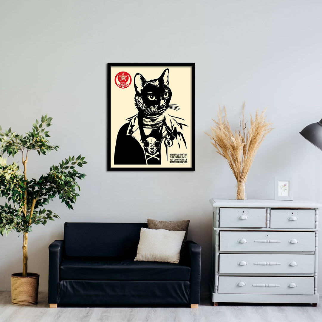 Radical Cat Signed Offset Lithograph