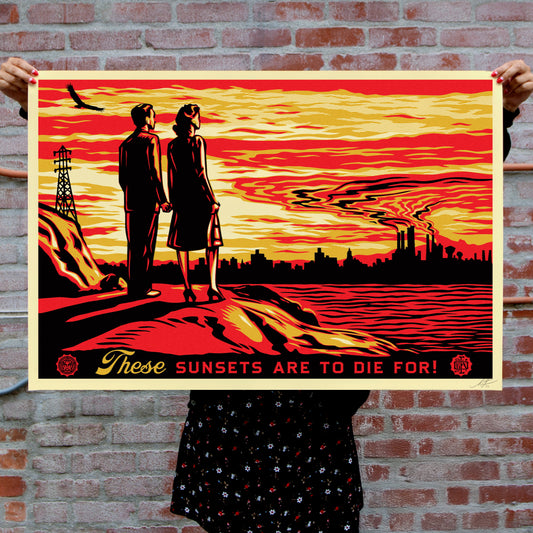 These Sunsets Are To Die For! Offset Lithograph