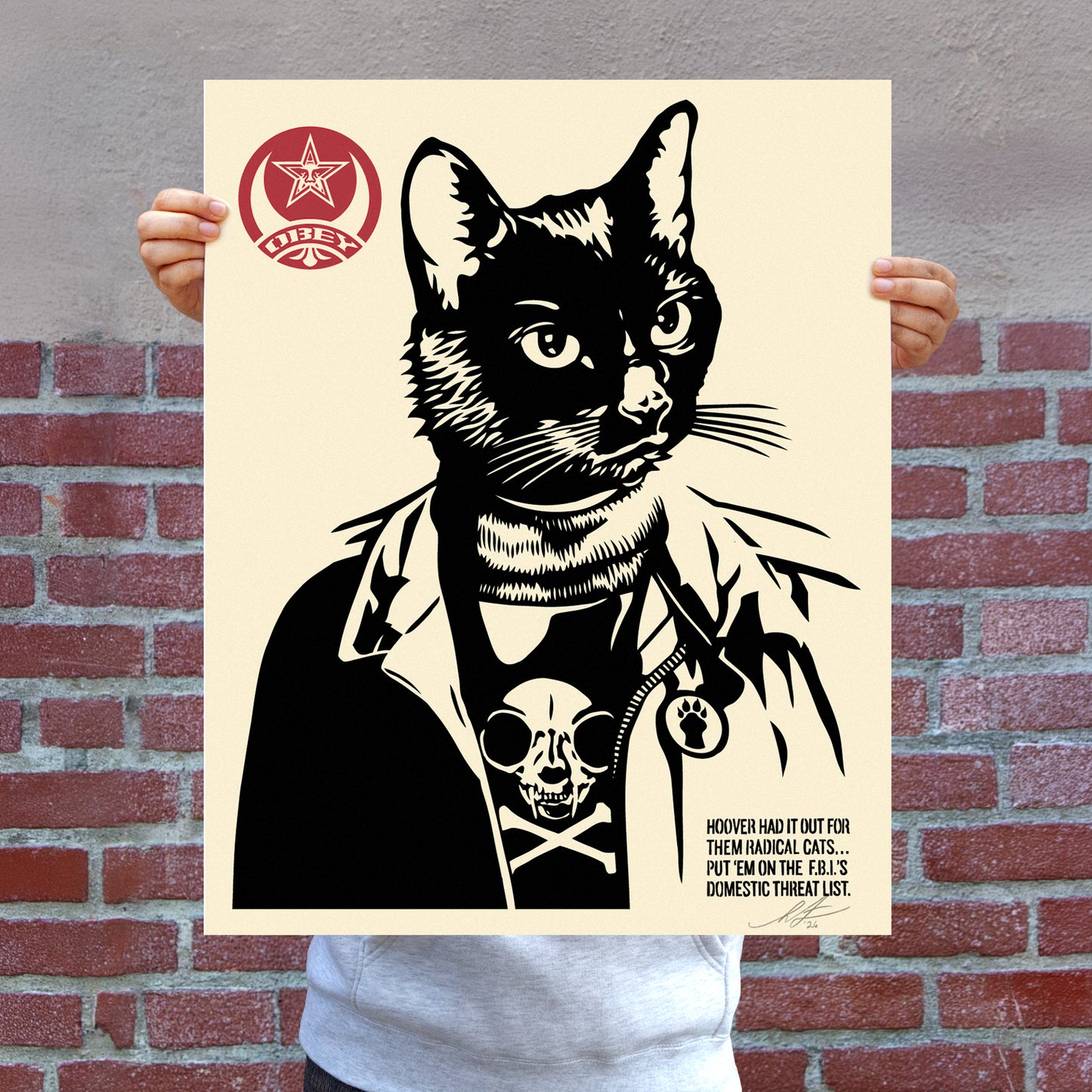 Radical Cat Signed Offset Lithograph