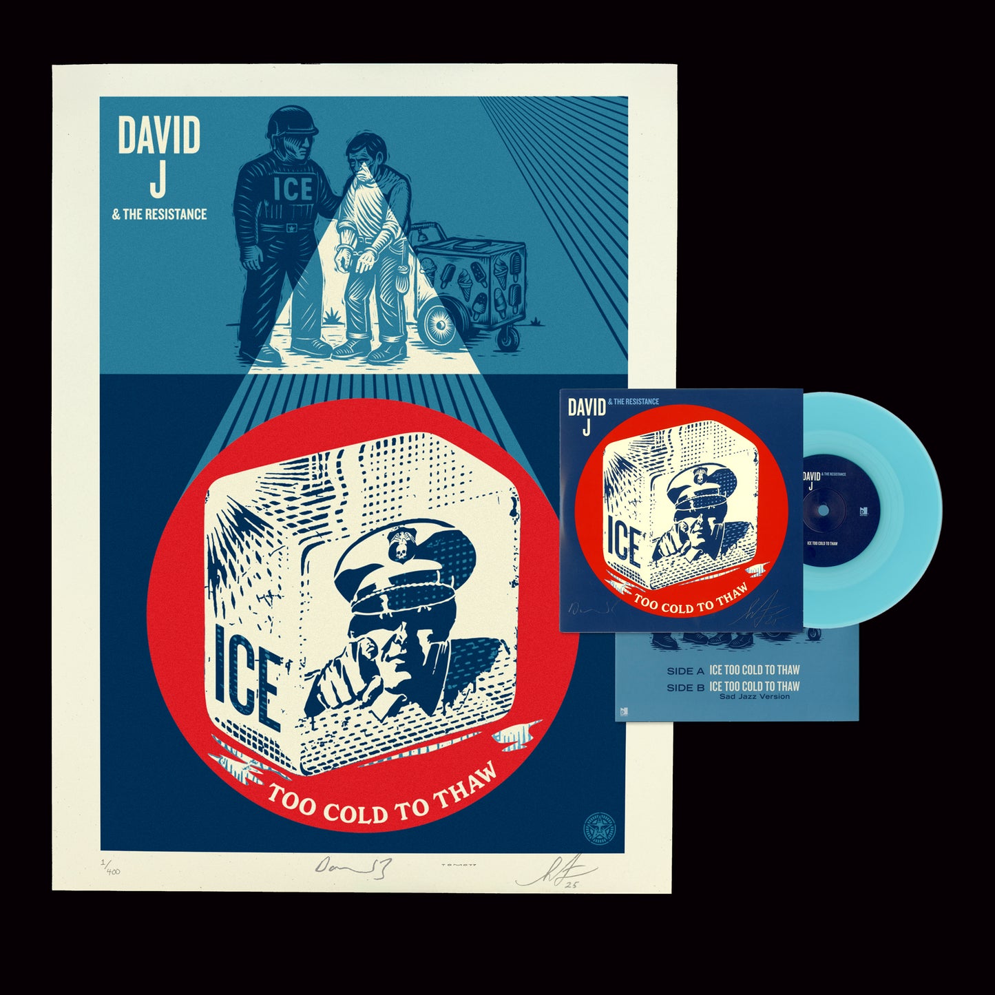 ICE Too Cold to Thaw (Print & Vinyl) Bundle